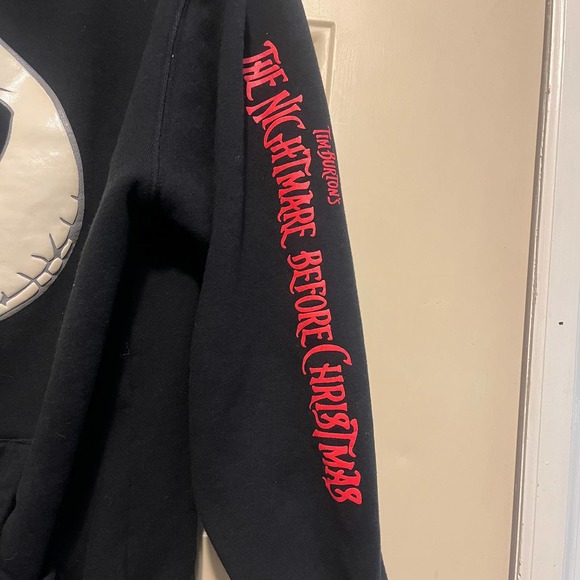 Tim Burton's Nightmare Before Christmas Jack Hoodie Adult Small Black Disneyland - Picture 5 of 6